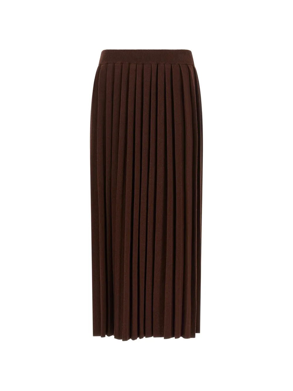 Fabiana Filippi knitted pleated skirt - Marrone
