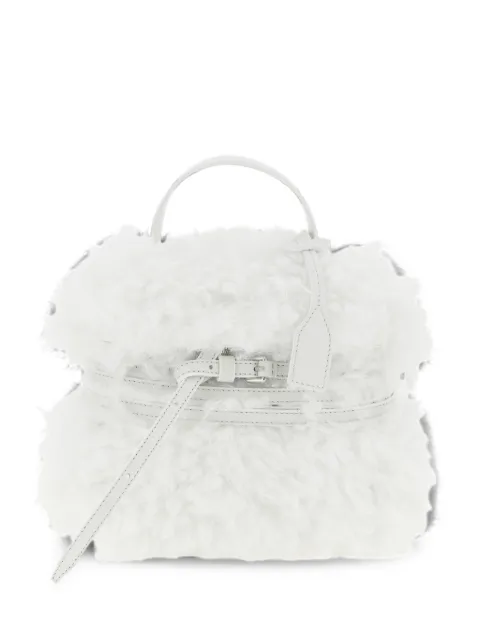Moschino bolso shopper Tie Me pequeño de piel de borrego