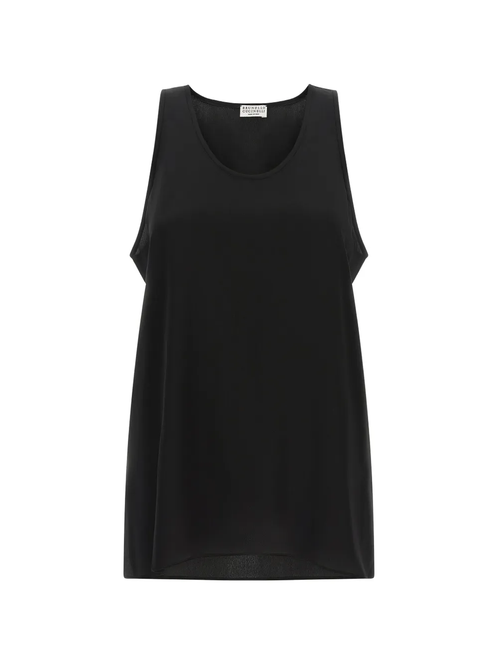 Brunello Cucinelli silk top - Nero