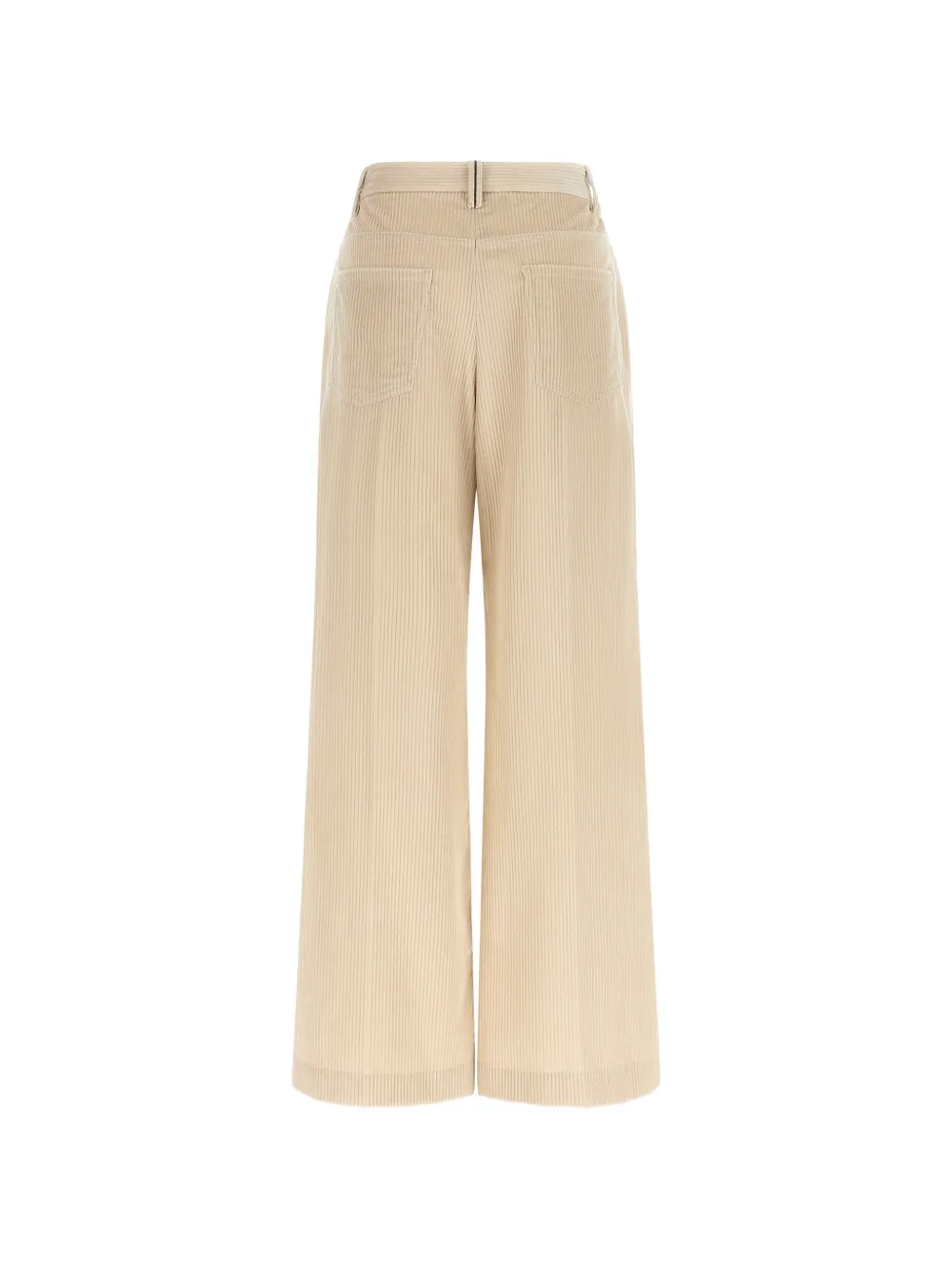 Brunello Cucinelli Monile ribfluwelen broek Beige