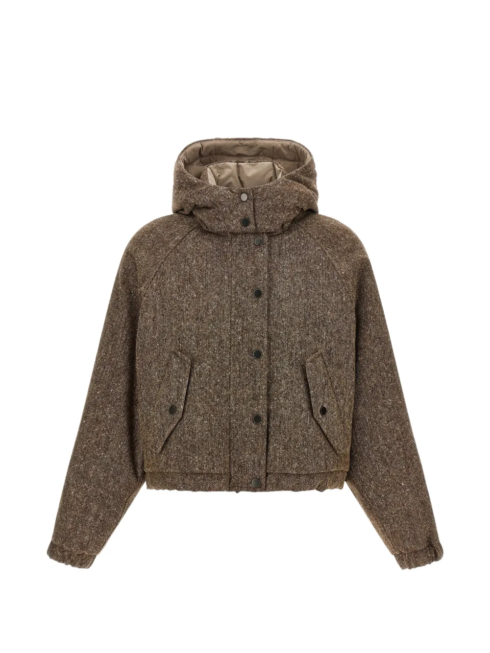 Brunello Cucinelli Donegal tweed jacket - Braun