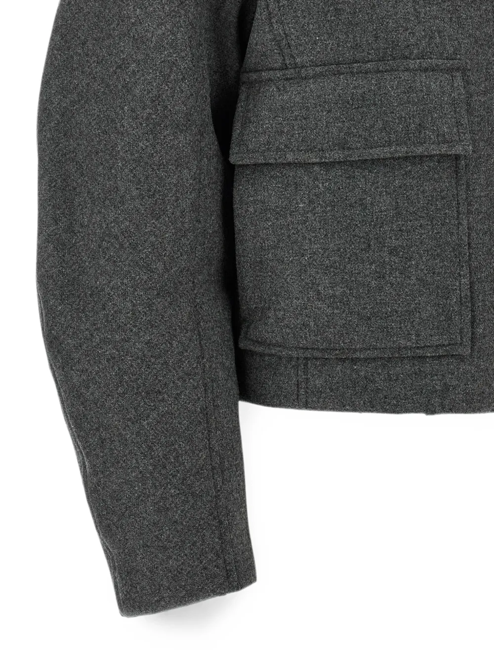 Brunello Cucinelli Jack met lammy kraag Grijs
