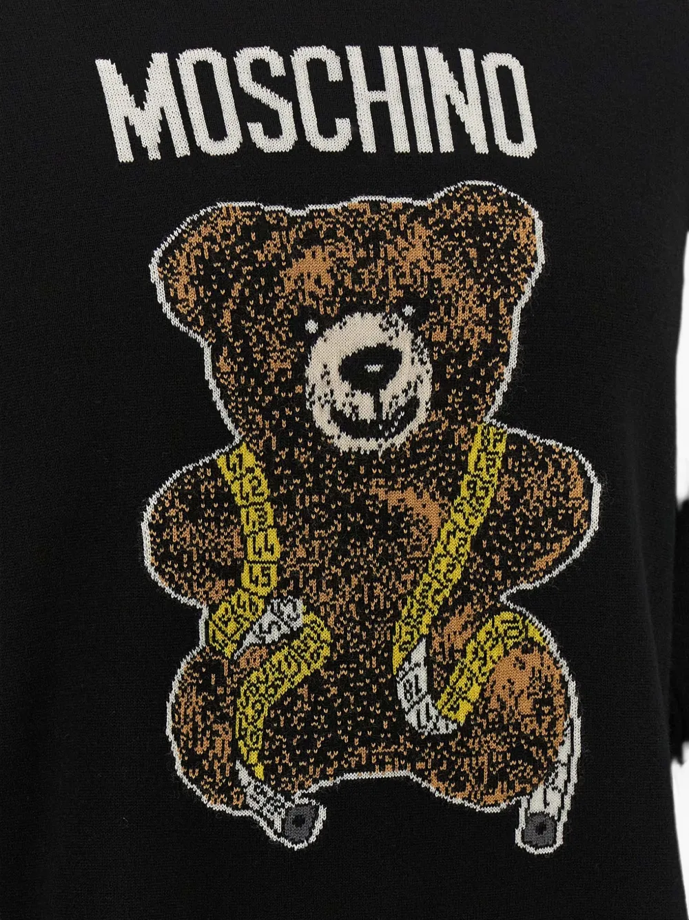 Moschino Trui met teddybeer-print Zwart