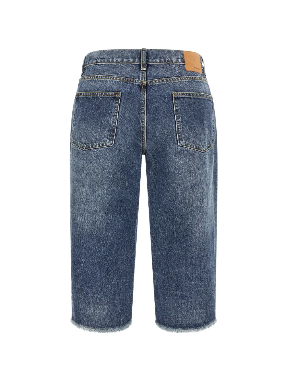 Magda Butrym Low-waist jeans met franje Blauw