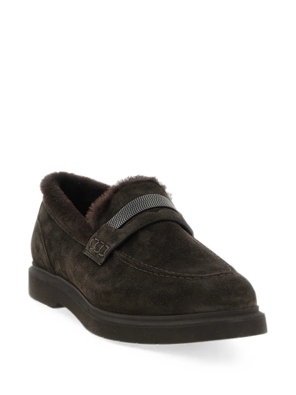 Brunello Cucinelli suede loafers Bruin