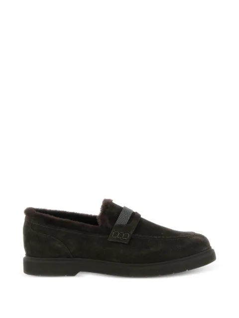 Brunello Cucinelli mocassins en daim