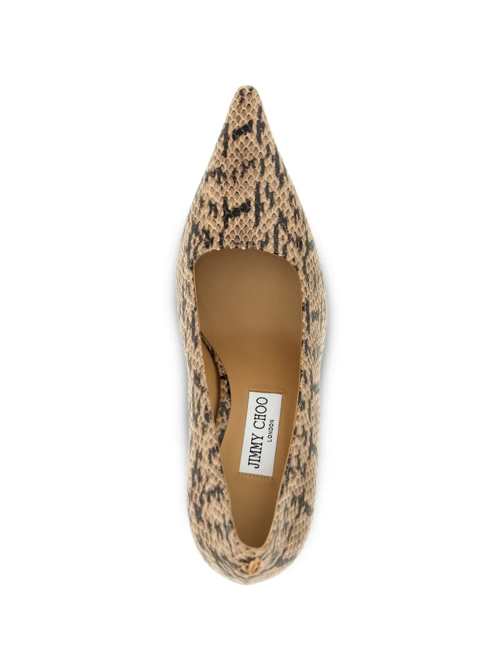 Jimmy Choo Ixia snake-effect pumps Beige