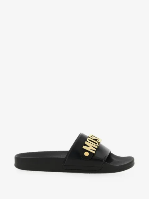 Moschino logo-lettering Pool slides