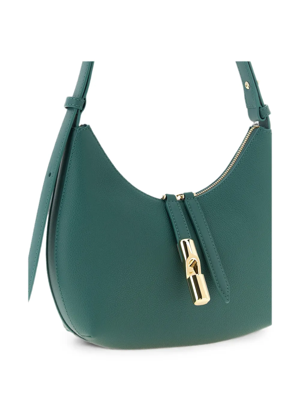 Furla Goccia kleine leren schoudertas Groen