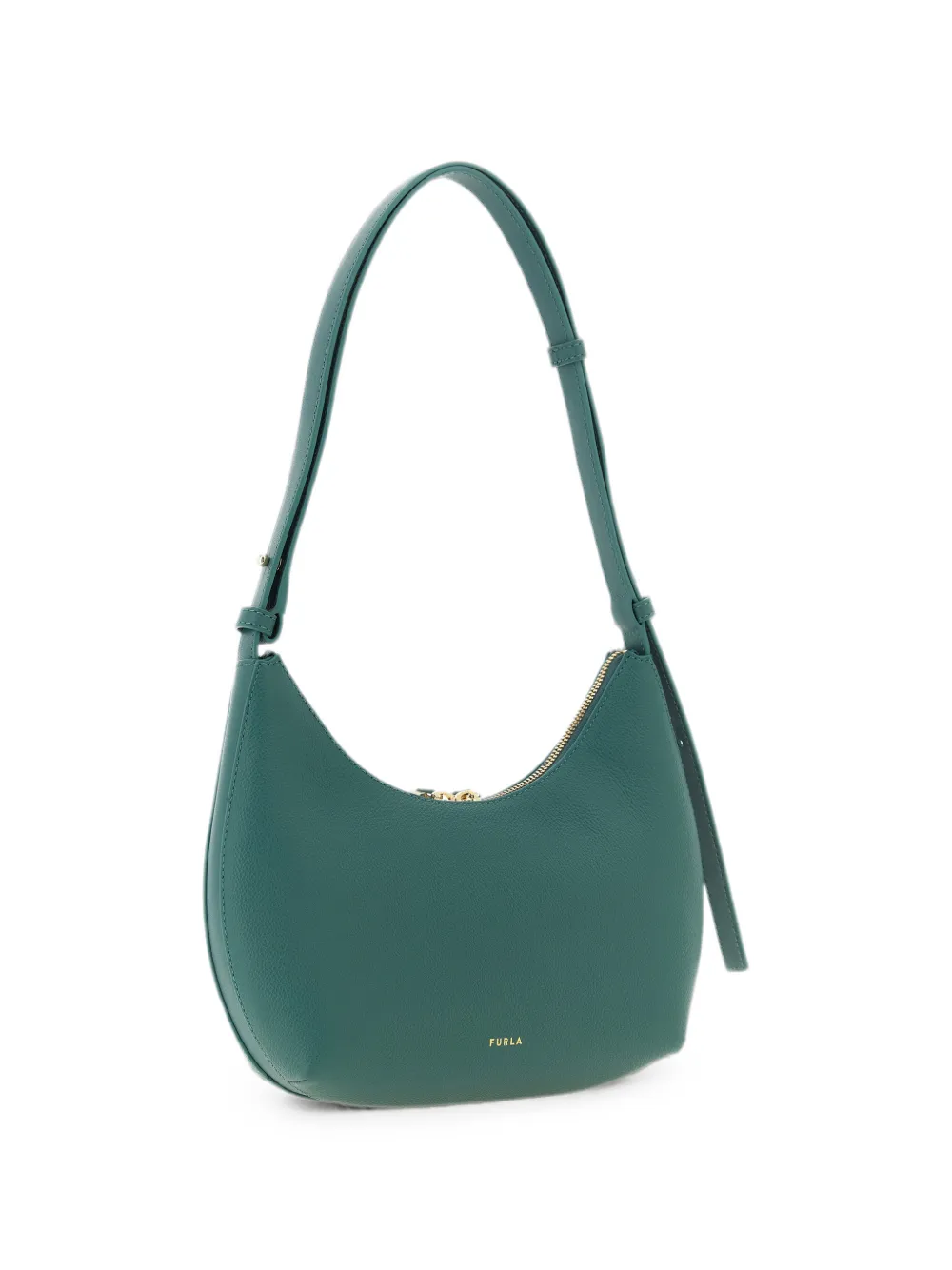 Furla Goccia kleine leren schoudertas Groen