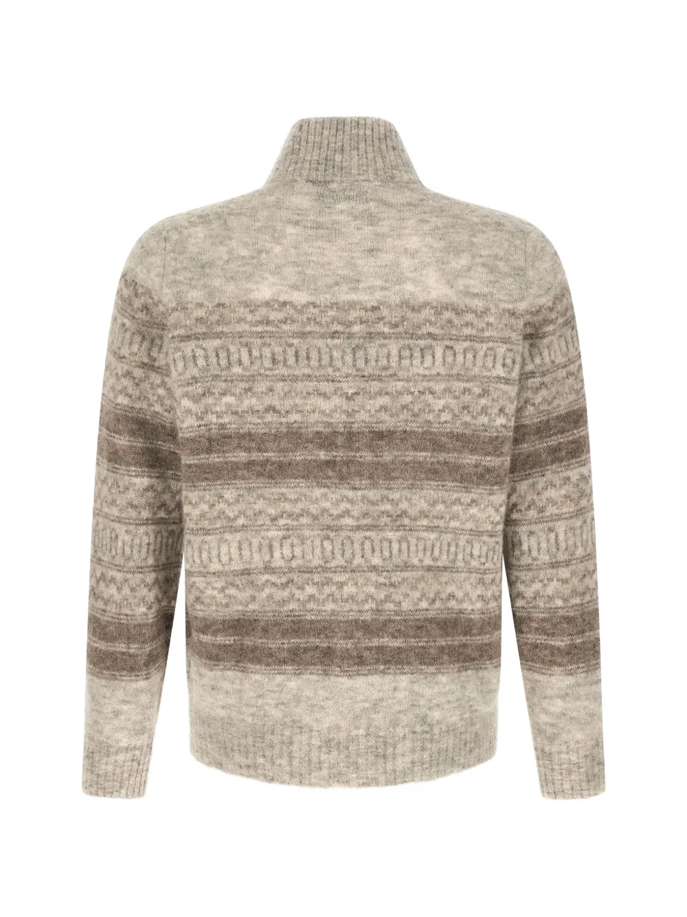 Brunello Cucinelli Nordic vest met jacquard Beige