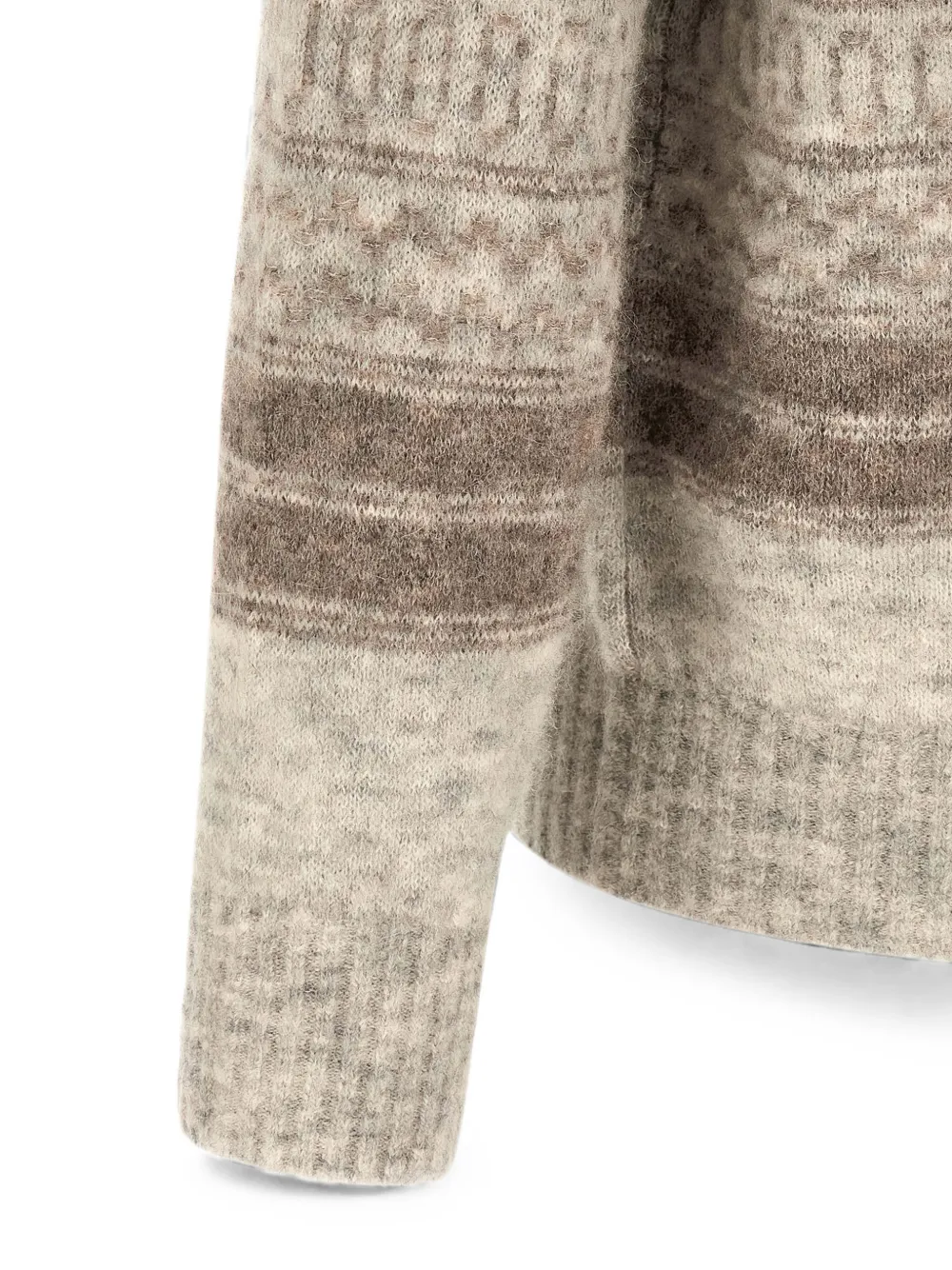 Brunello Cucinelli Nordic vest met jacquard Beige