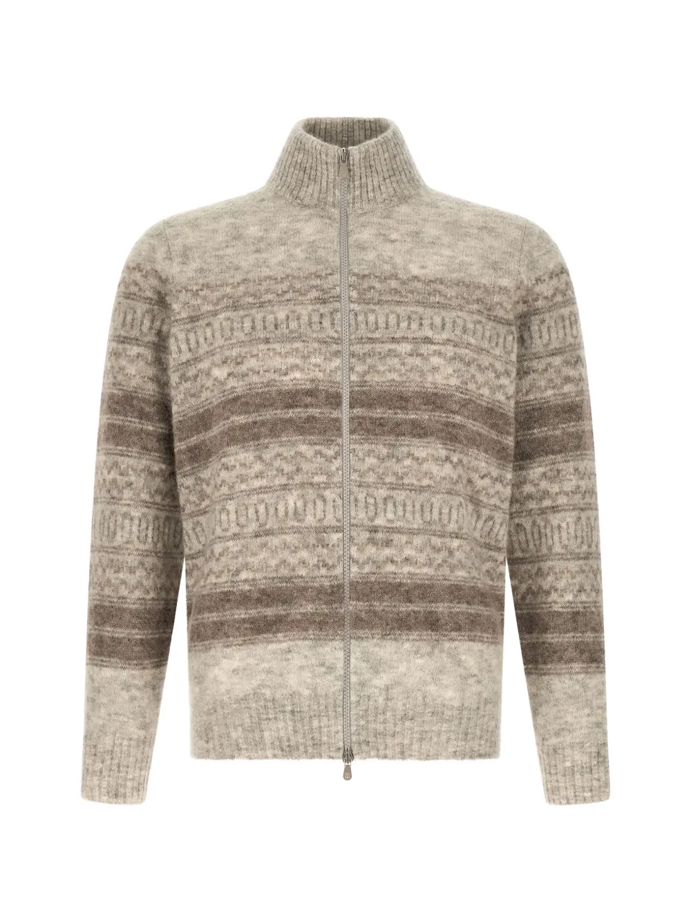 Brunello Cucinelli Nordic jacquard cardigan - Toni neutri