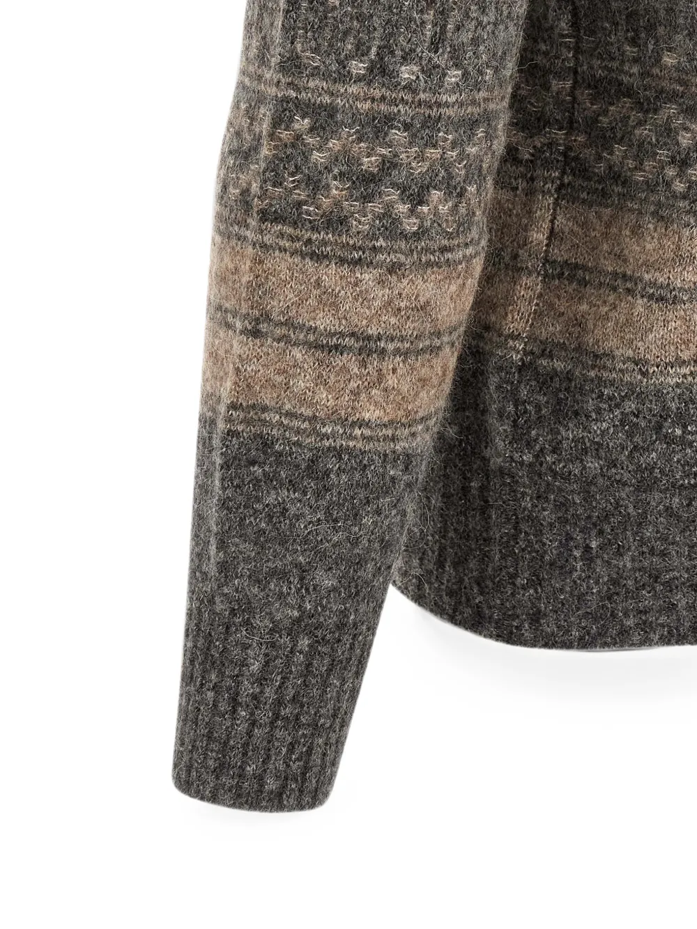 Brunello Cucinelli Nordic vest met jacquard Grijs