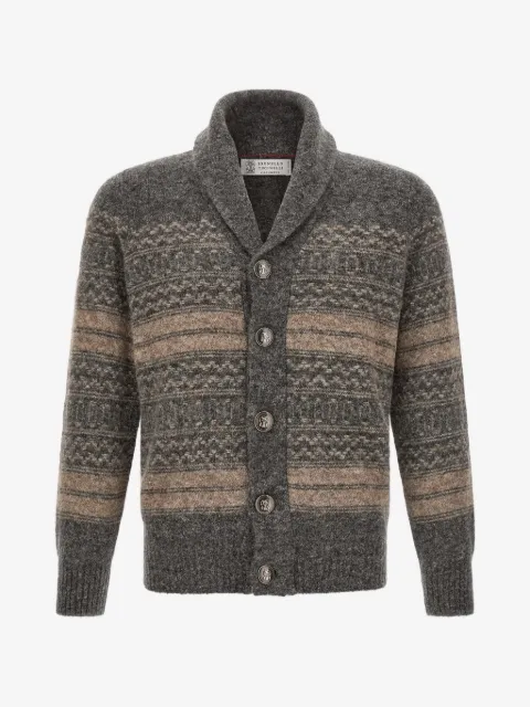 Brunello Cucinelli Nordic jacquard cardigan