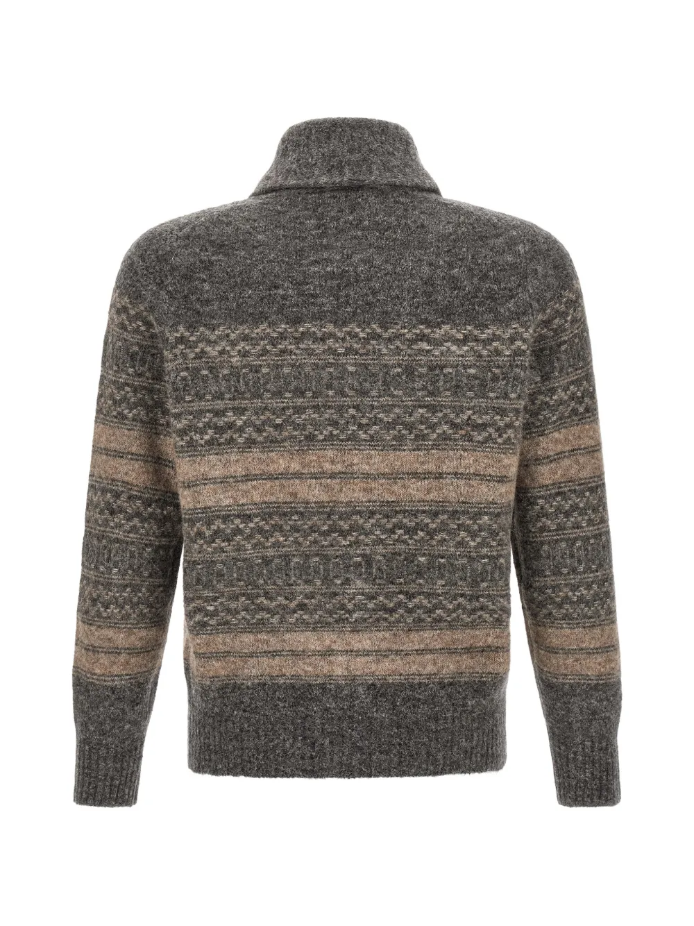 Brunello Cucinelli Nordic vest met jacquard Grijs