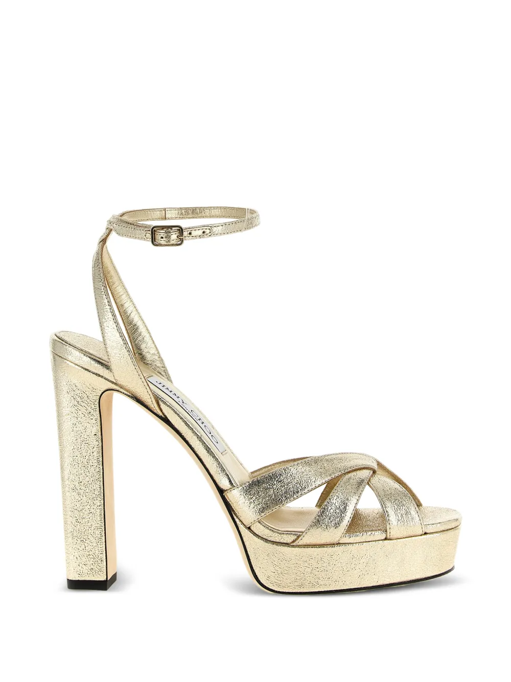 Jimmy Choo Kove crossover platform sandals Goud