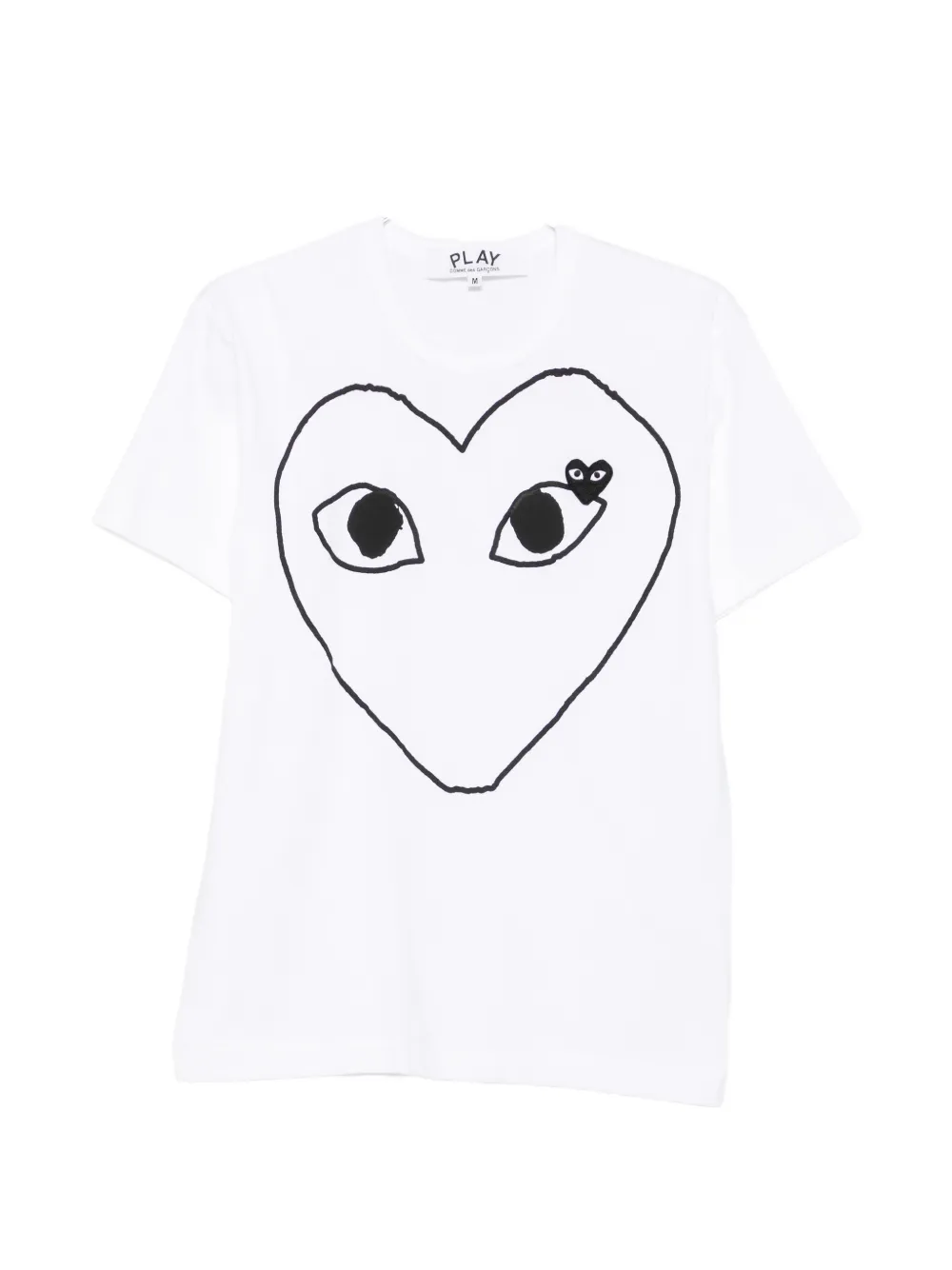 Comme Des Garçons Play heart-print T-shirt - Bianco