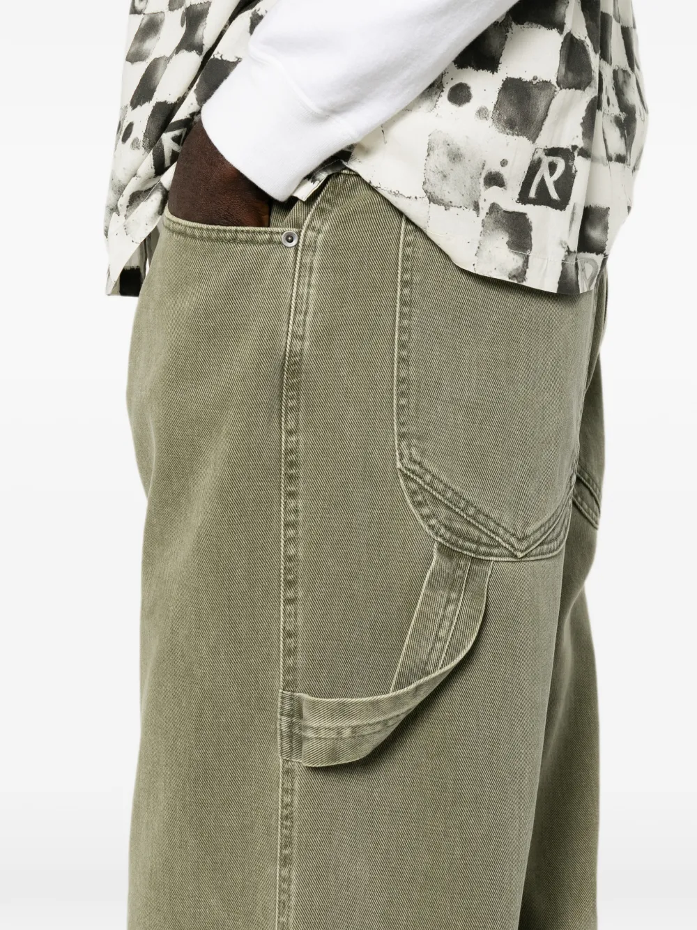 DARKPARK John ruimvallende jeans Groen
