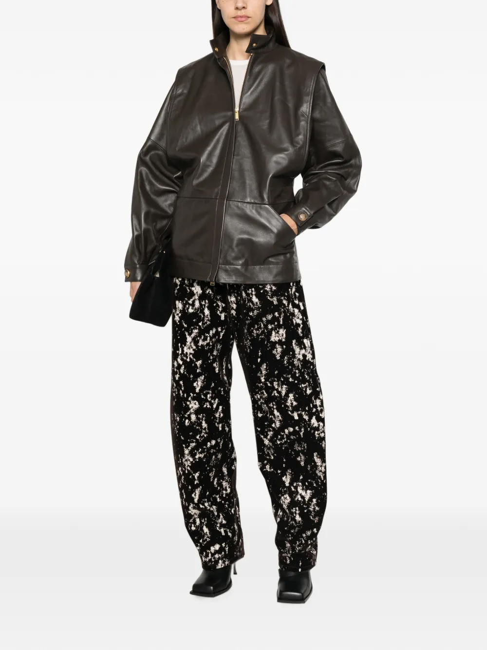 DARKPARK Gianna leather jacket Bruin