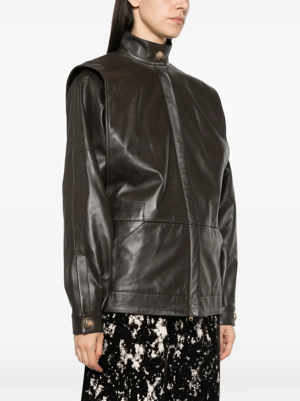 DARKPARK Gianna leather jacket Bruin