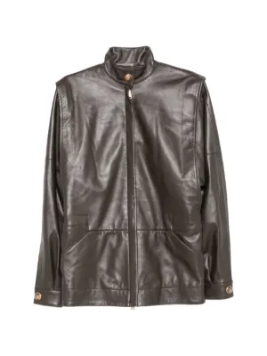 Carol Christian Poell Prosthetic Leather Jacket | Grey | FARFETCH