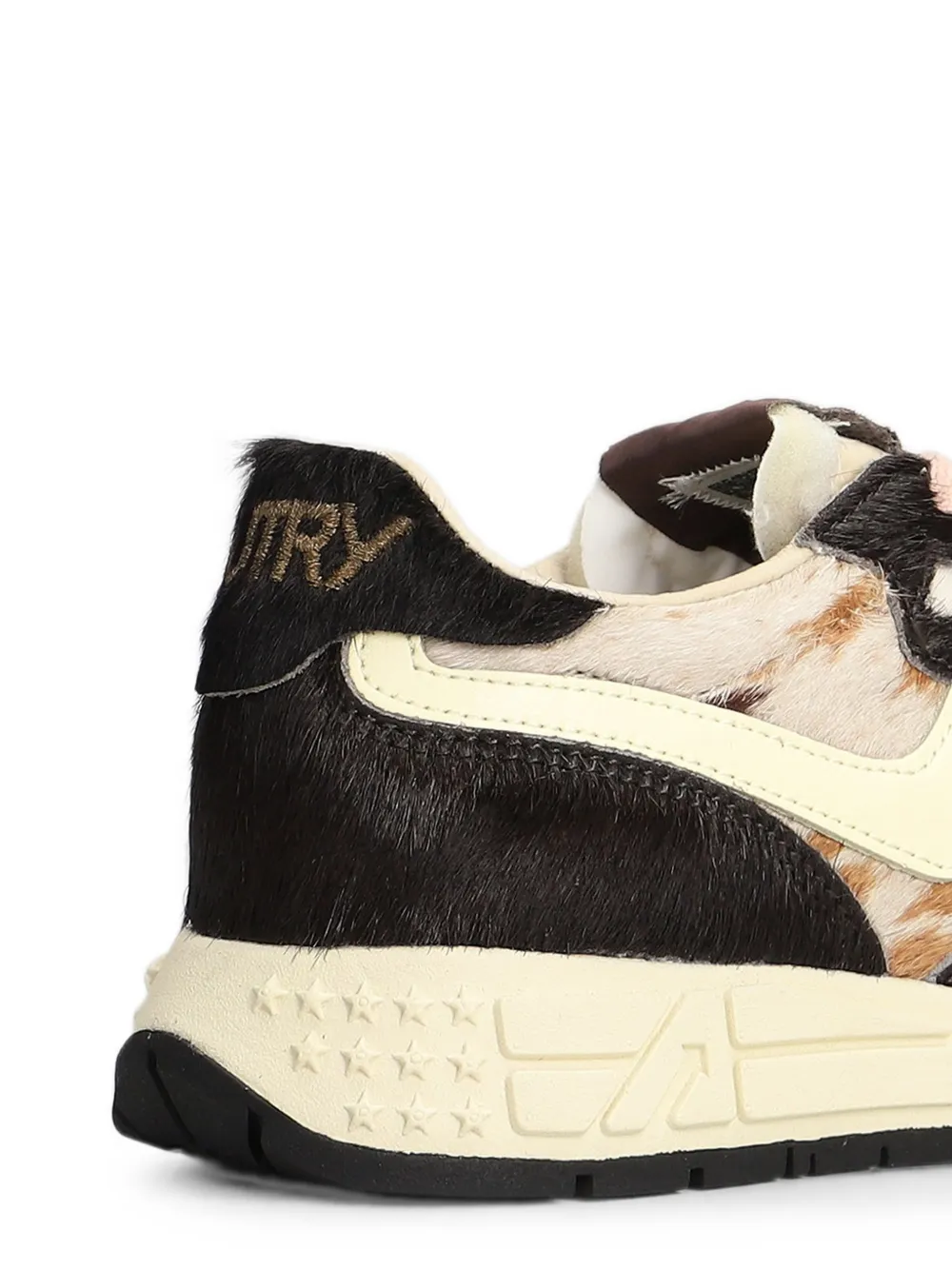 Autry Reelwind Low animal-print calf-hair sneakers Bruin