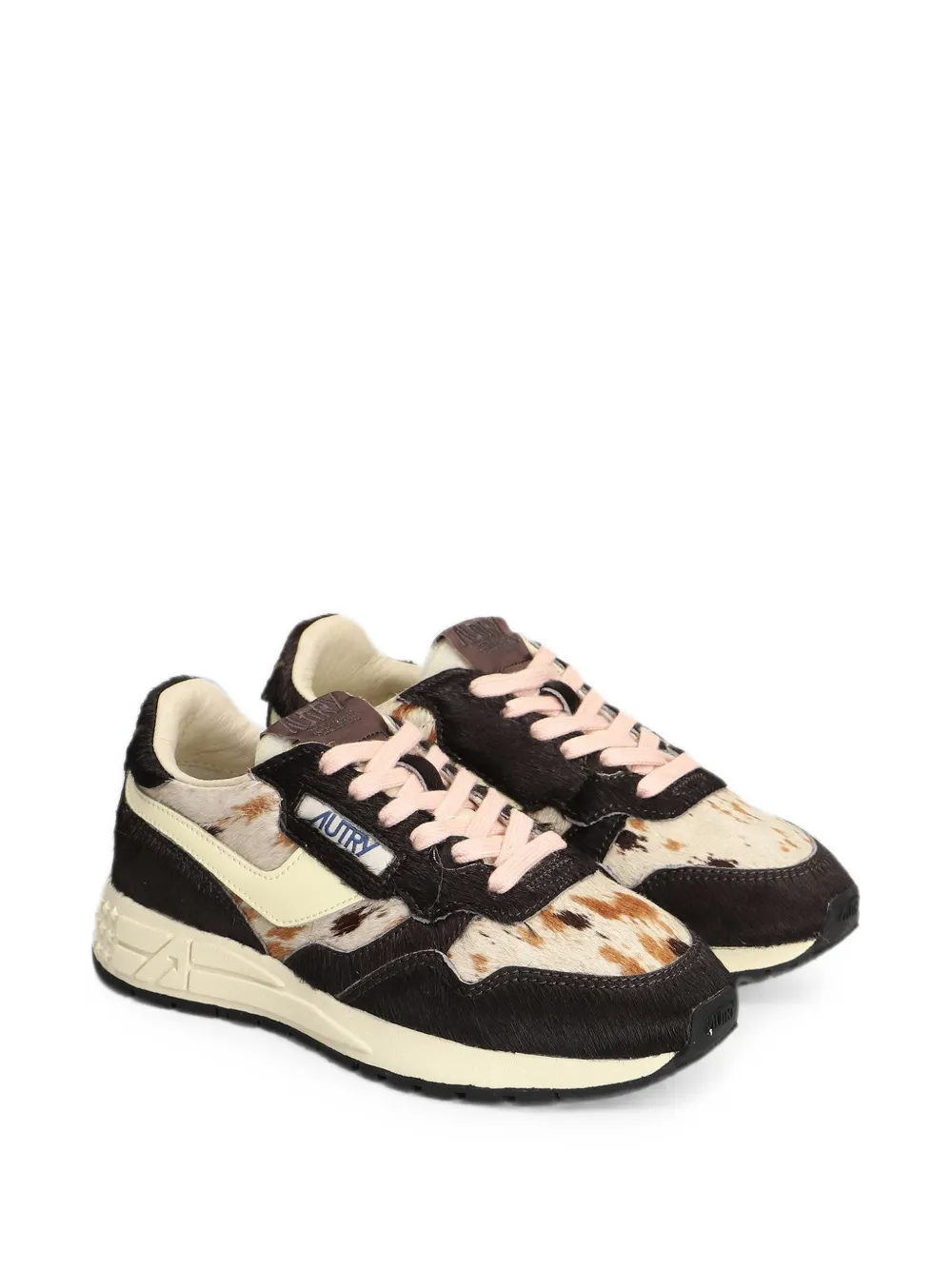 Autry Reelwind Low animal-print calf-hair sneakers Bruin