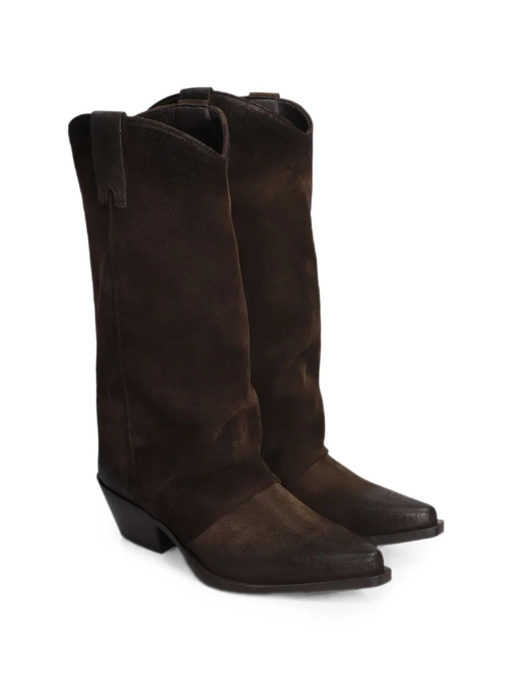Metisse calf suede western-style boots Bruin