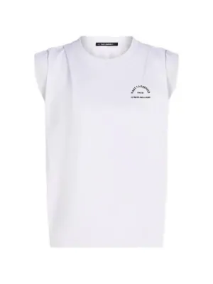 Alexander Wang logo-print Fitted Tank Top | White | FARFETCH