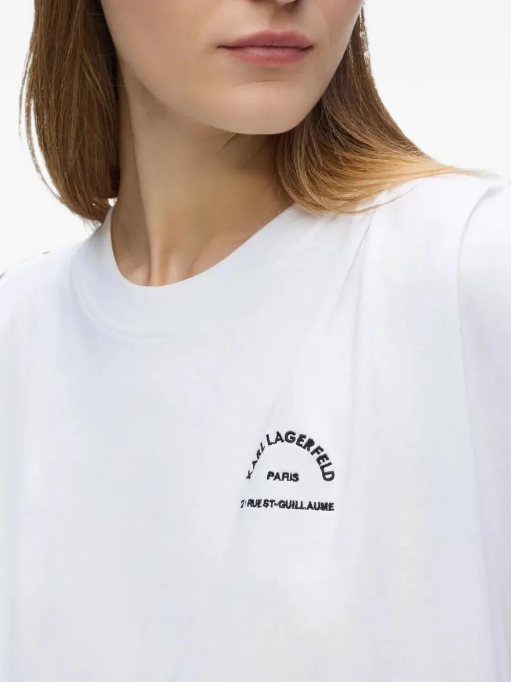 Karl Lagerfeld Tanktop met logoprint Wit