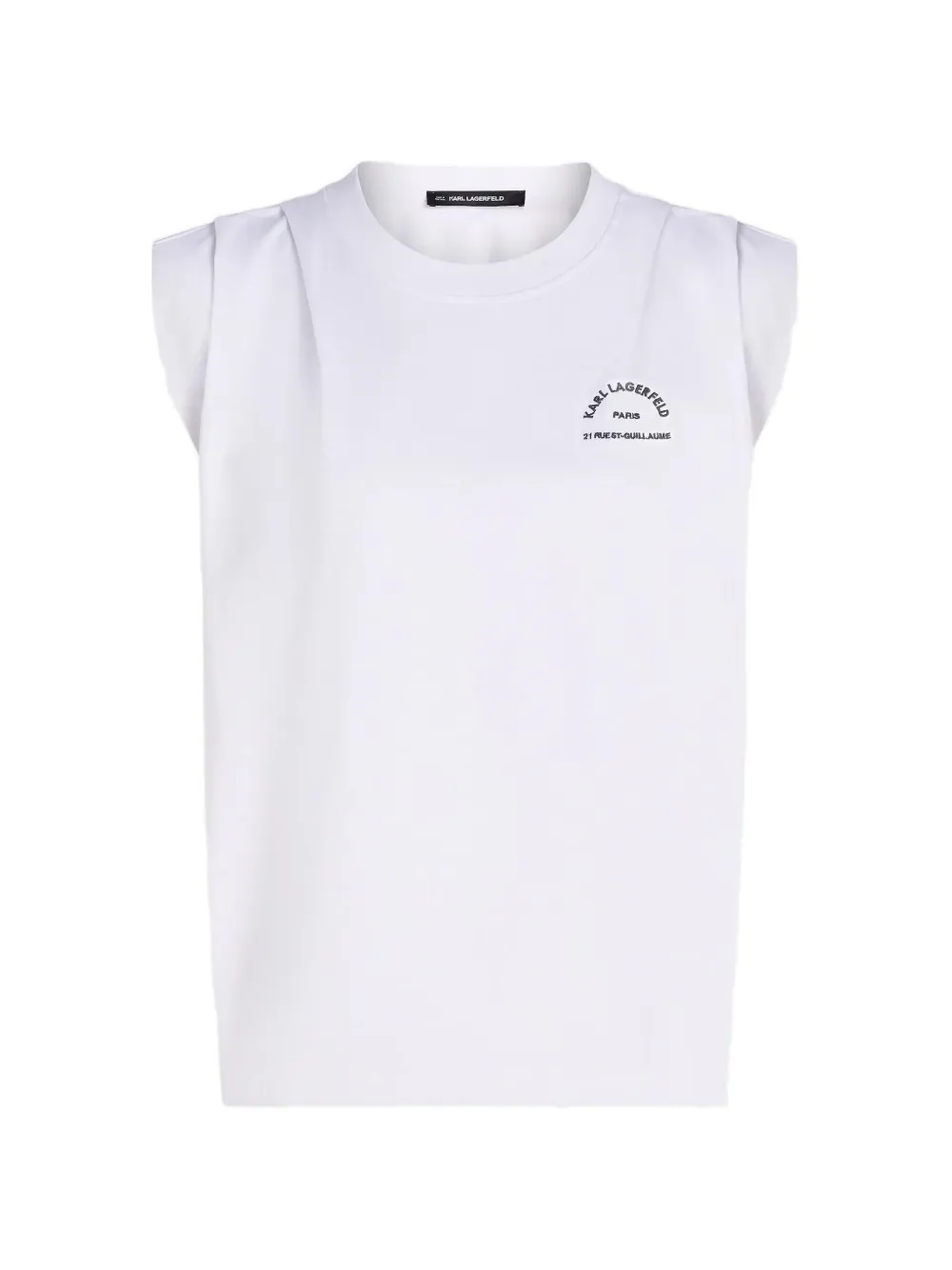 Karl Lagerfeld Tanktop met logoprint Wit