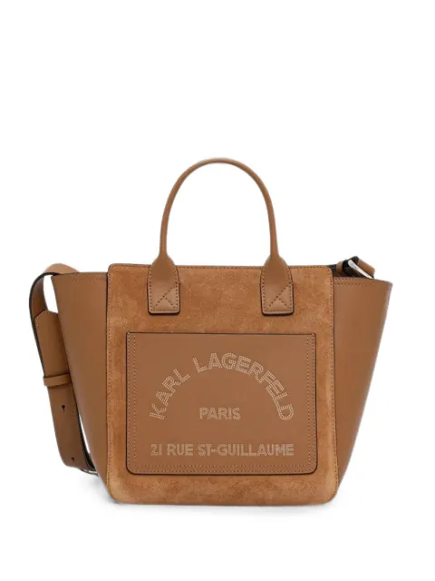 Karl Lagerfeld K/Daily small suede tote bag