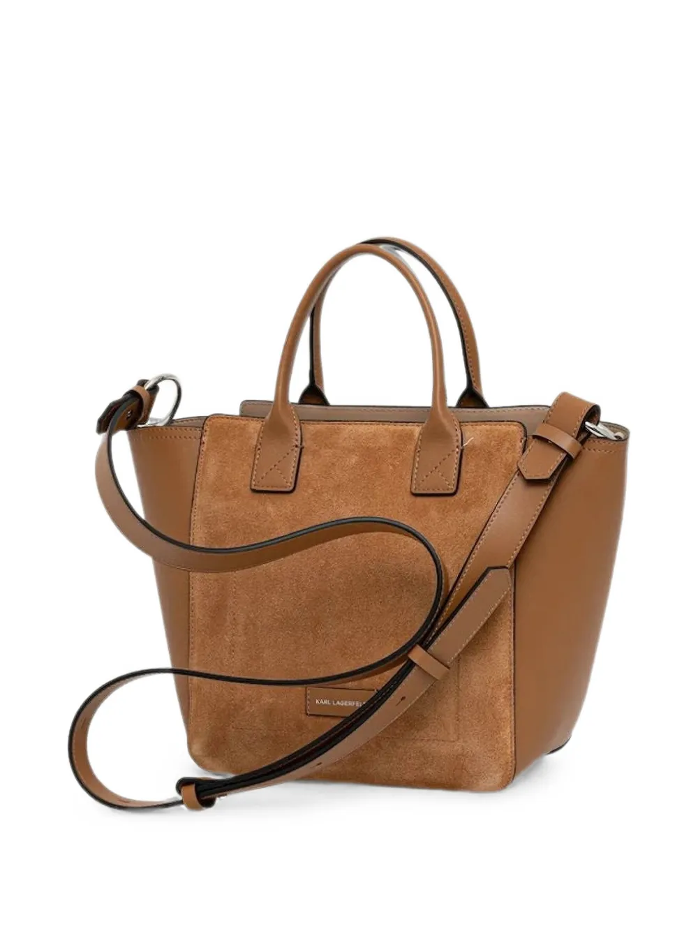 Karl Lagerfeld Kleine K Daily shopper met logo-patch Bruin