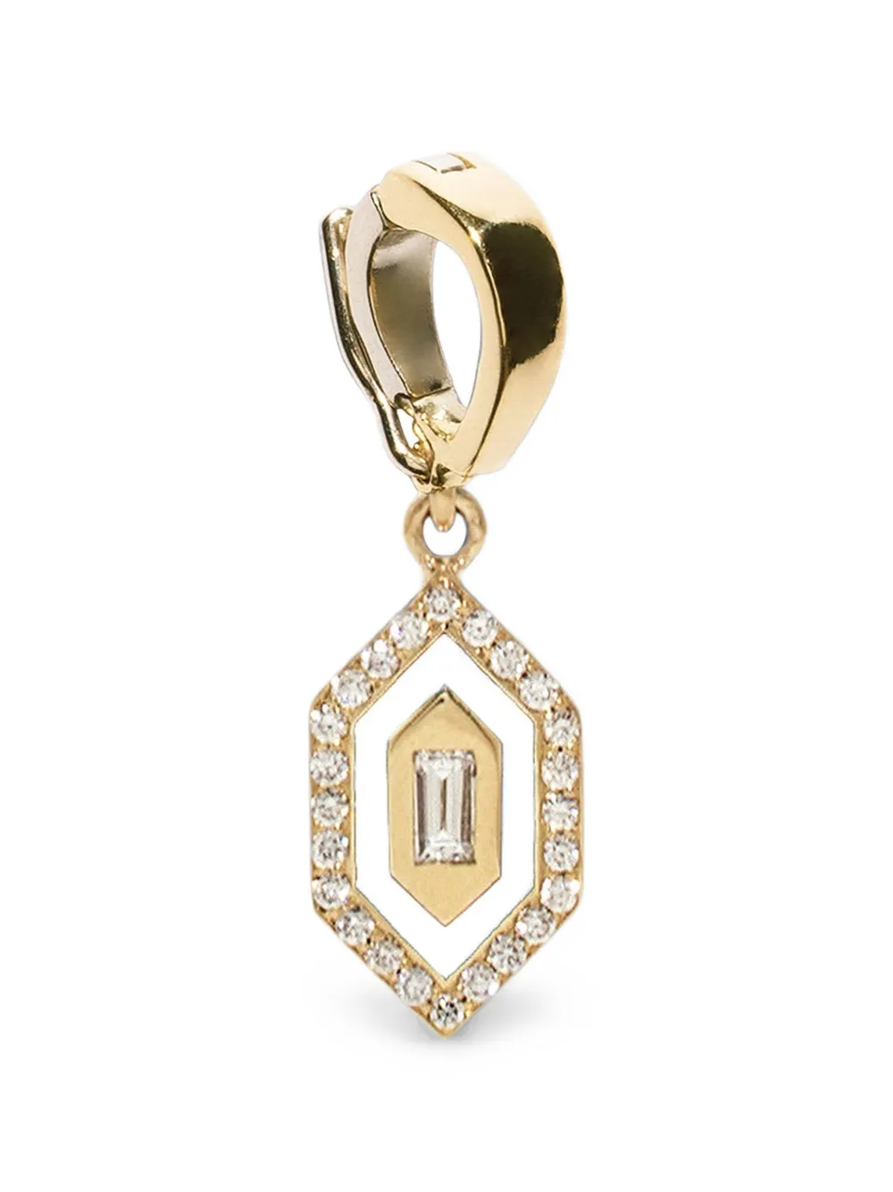 Azlee diamond and enamel charm - Oro