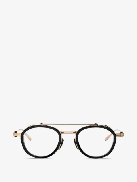 Akoni Infinity round-frame black glasses