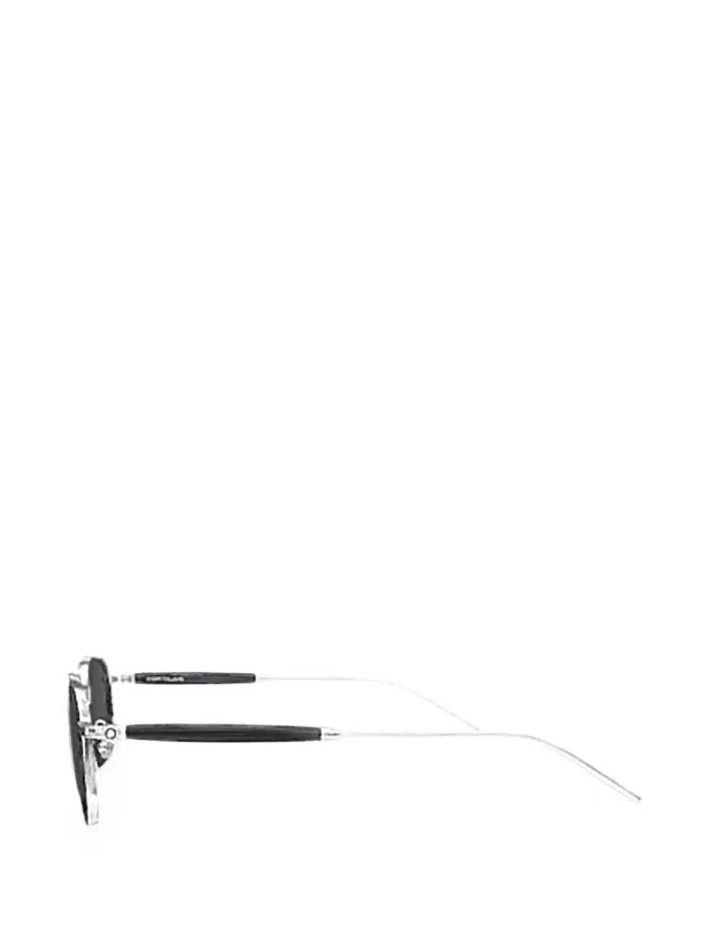 Montblanc Zonnebril met rechthoekig montuur Zilver