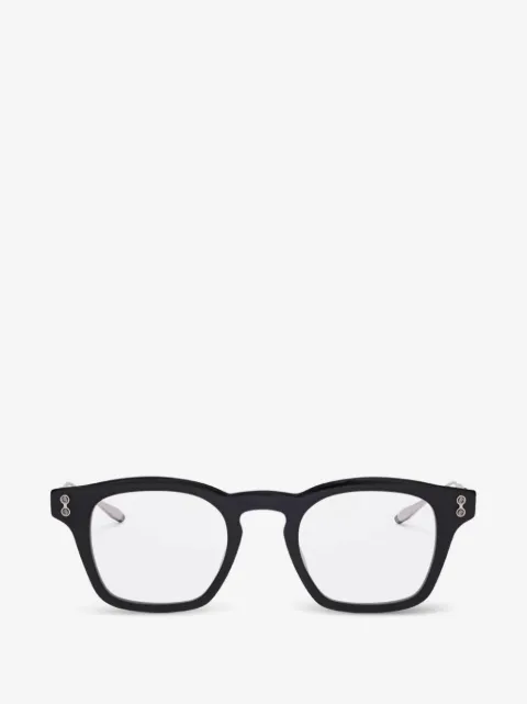 Akoni Wise square-frame black glasses