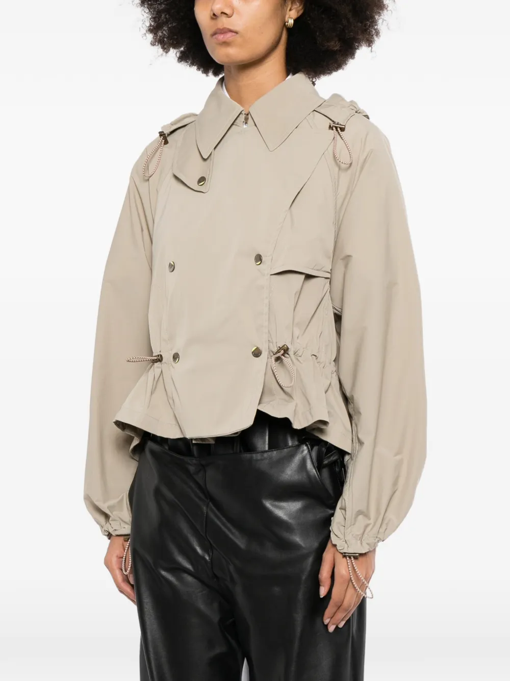 Burberry drawstring-waist jacket Bruin