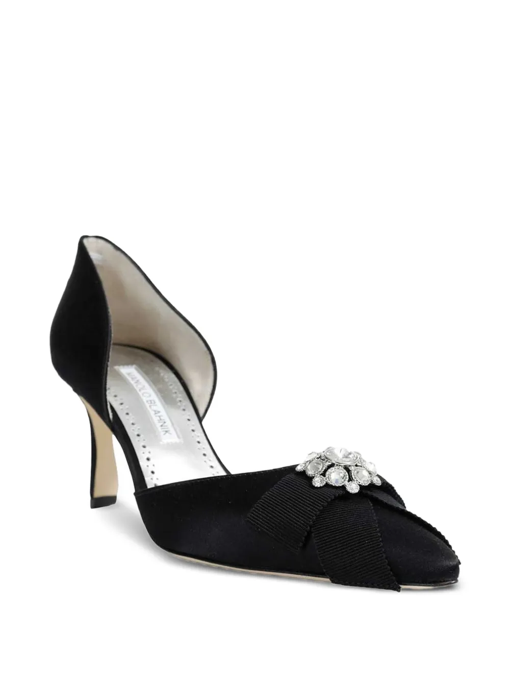 Manolo Blahnik パンプス レザーパンプス 37.5 黒 MANOLO BLAHNIK