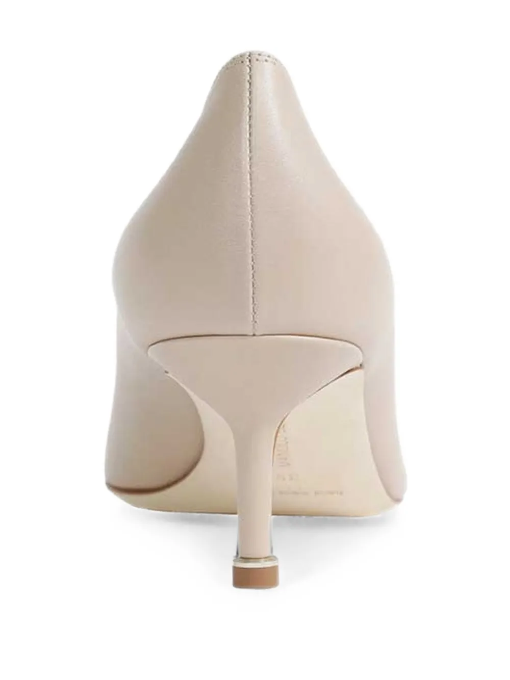 Manolo Blahnik Hangisi crystal-buckle heeled pumps Beige