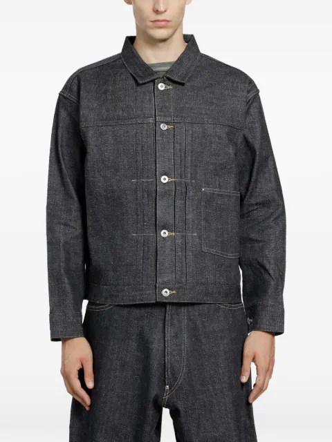 TAIGA TAKAHASHI Lot.703 pleated denim jacket