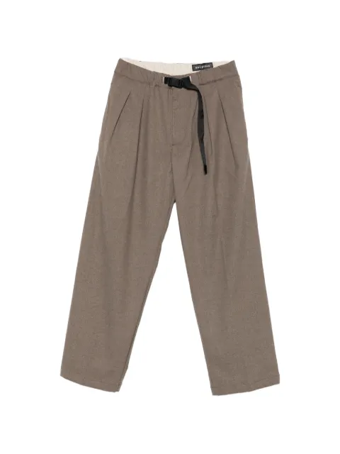 White Sand belted pleated trousers