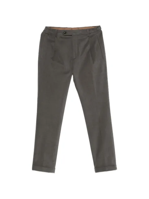 Berwich Retro Long pleated straight-leg trousers