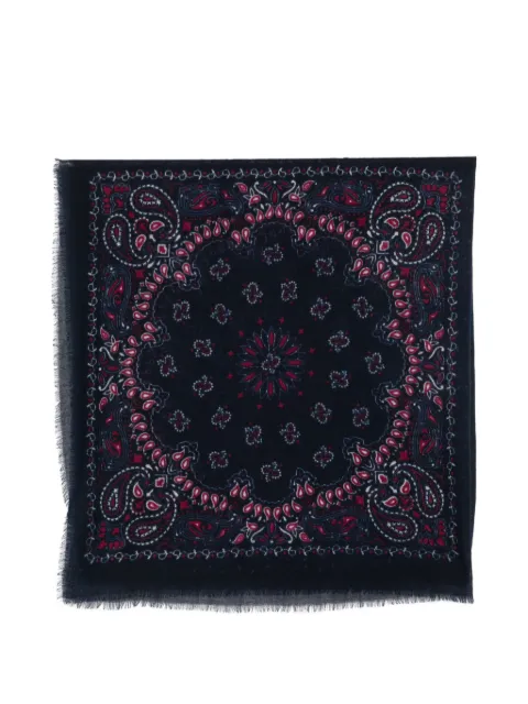 SGOMBERO CANTINE paisley-print wool scarf