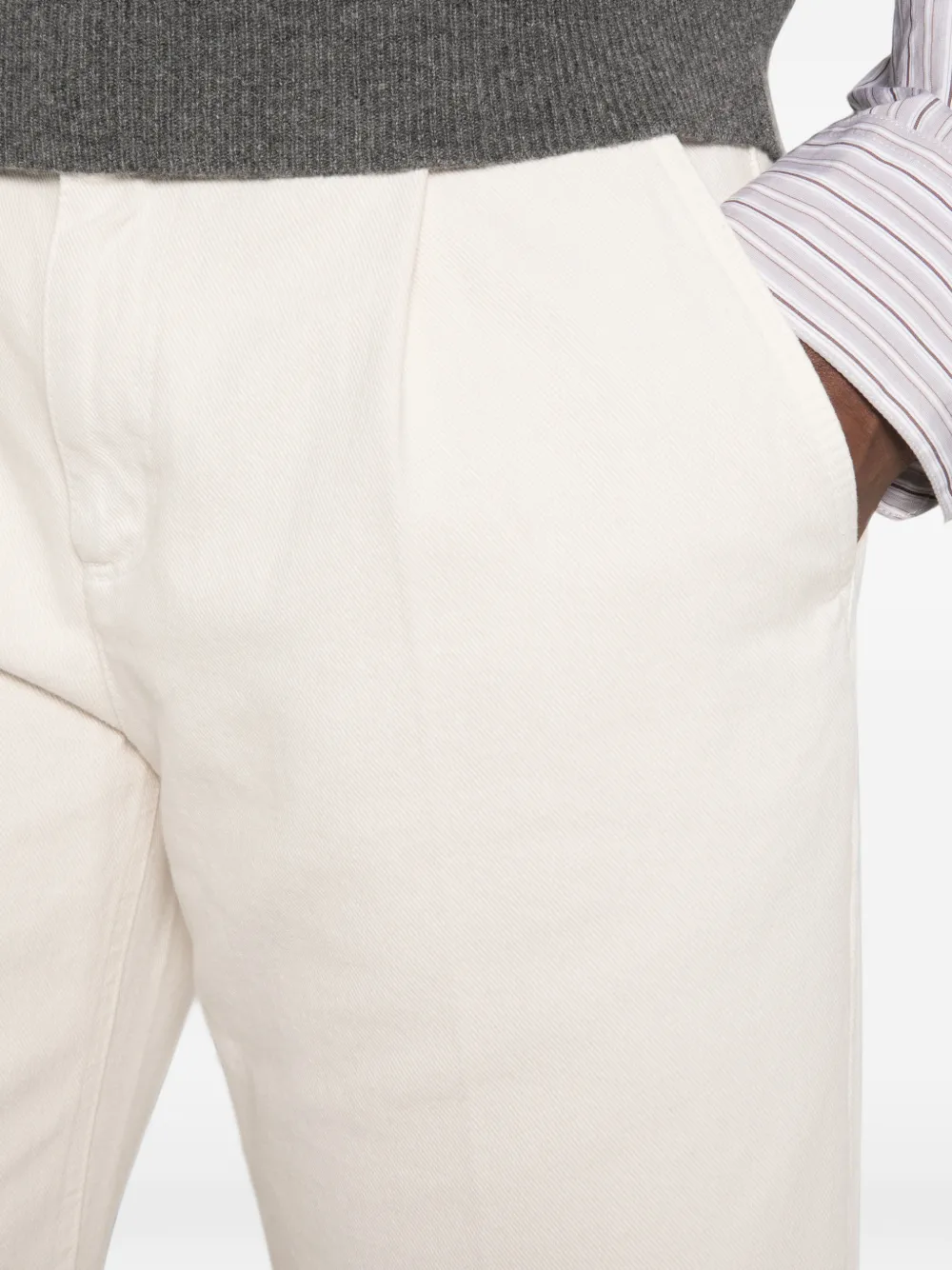 Brunello Cucinelli Broek met riemlussen Beige
