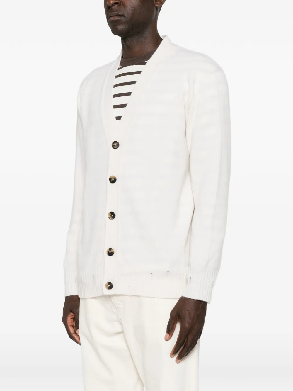 AMARANTO Button-up vest Beige