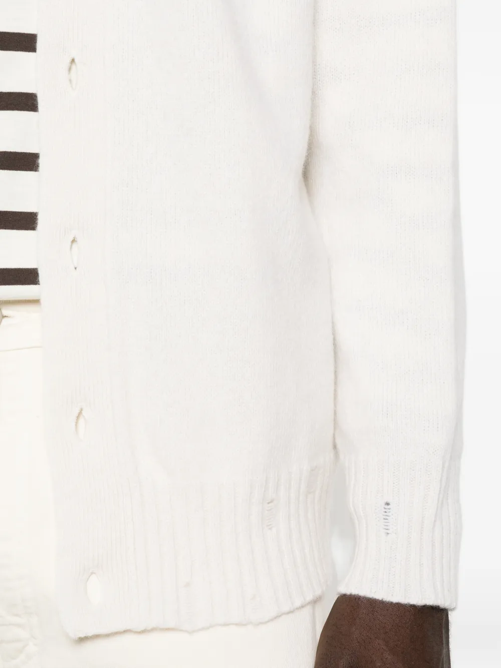 AMARANTO Button-up vest Beige