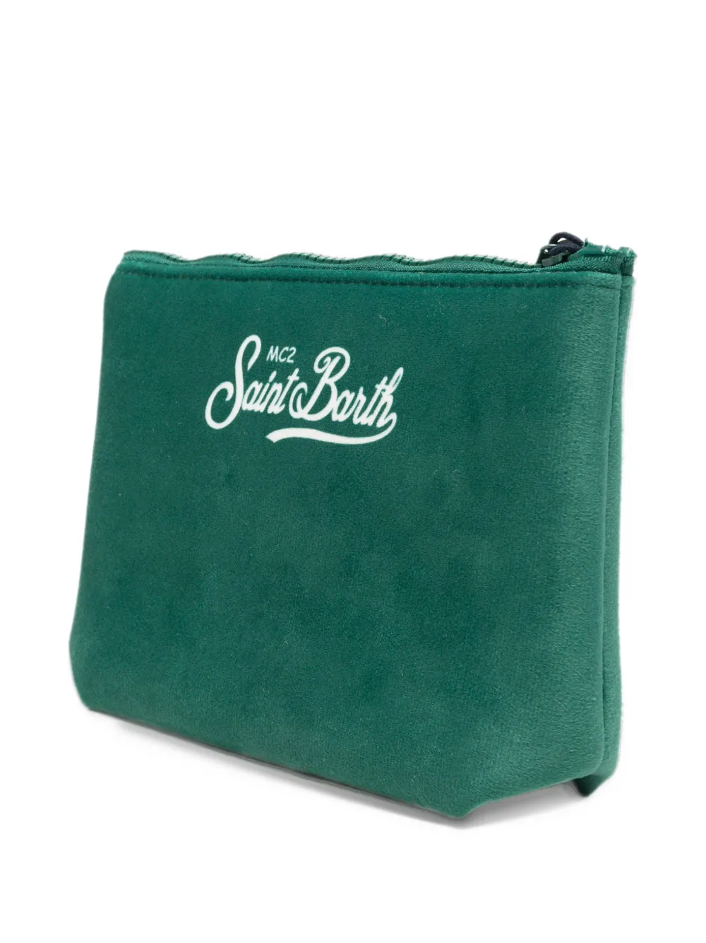 MC2 Saint Barth Aline set met geribbelde muts en clutch Groen