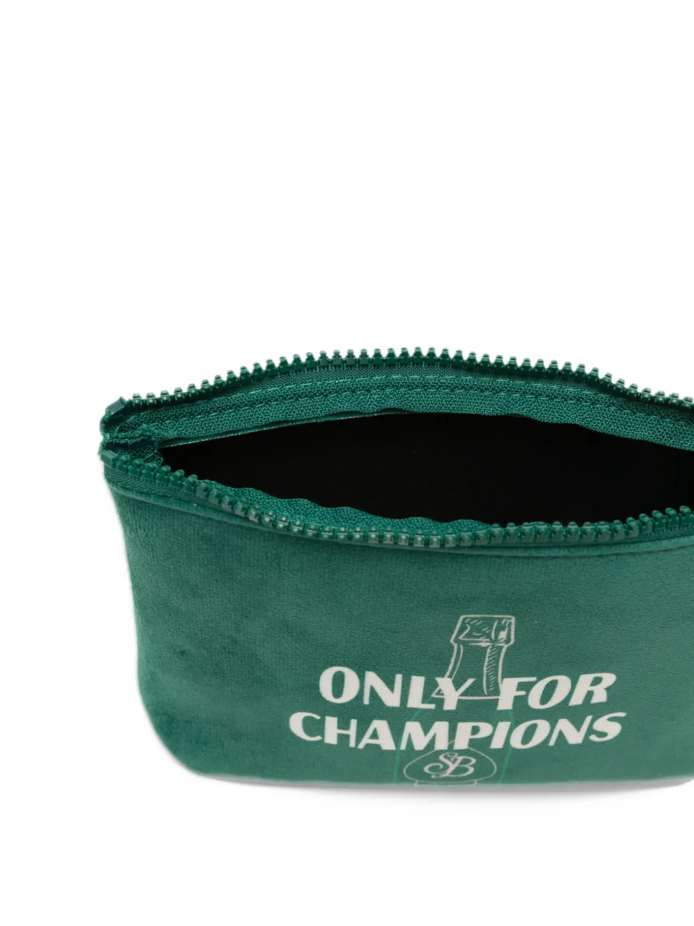 MC2 Saint Barth Aline set met geribbelde muts en clutch Groen